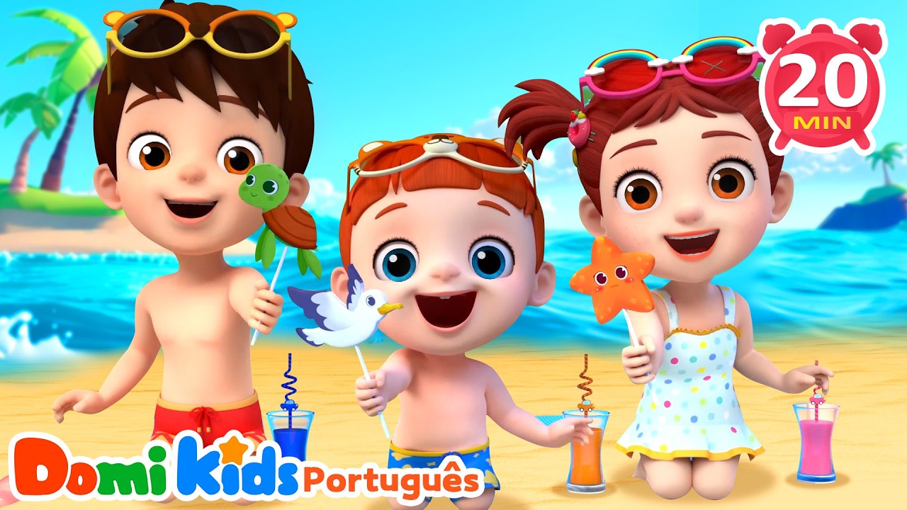 Sea Animal Song 🐠 | Aprenda Animais do Oceano | Canções Infantis | Domi Kids em Português
