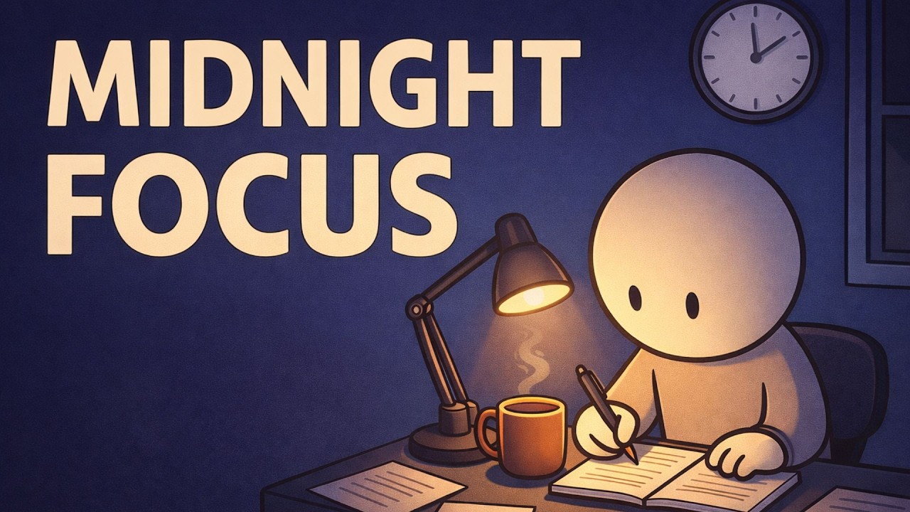 🌙 MIDNIGHT FOCUS – 4H Pomodoro Night Study with Mr. Tiny