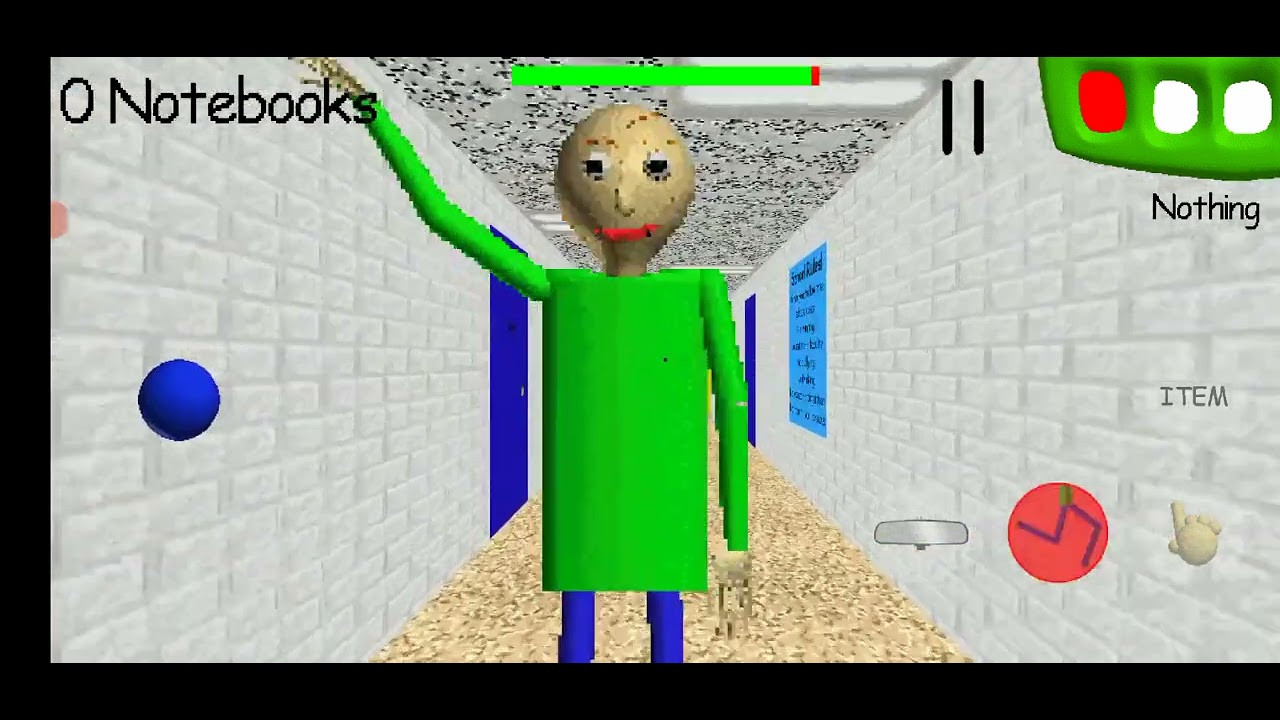 Baldi basics oynadım. Hocam beni kovaladı.