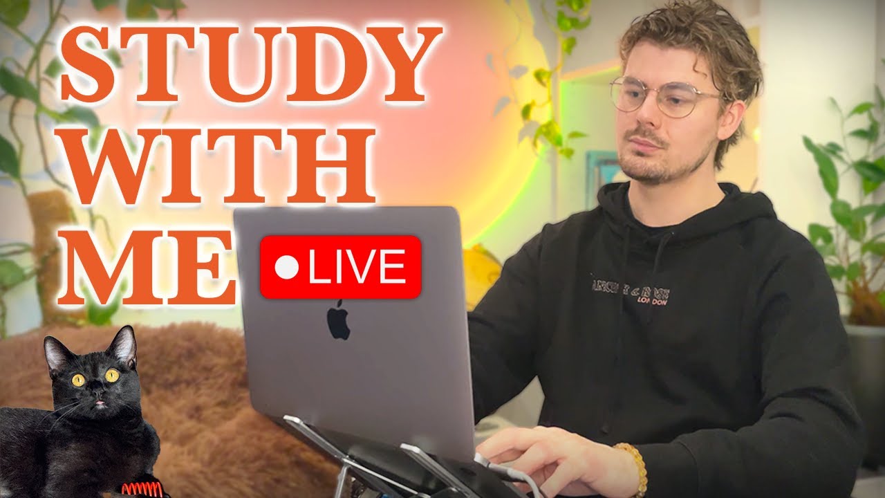 Study With Me LIVE 🚀 1-HOURS — Deep Focus (50/10 Pomodoro) | Cozy UK Rain, No Distractions!
