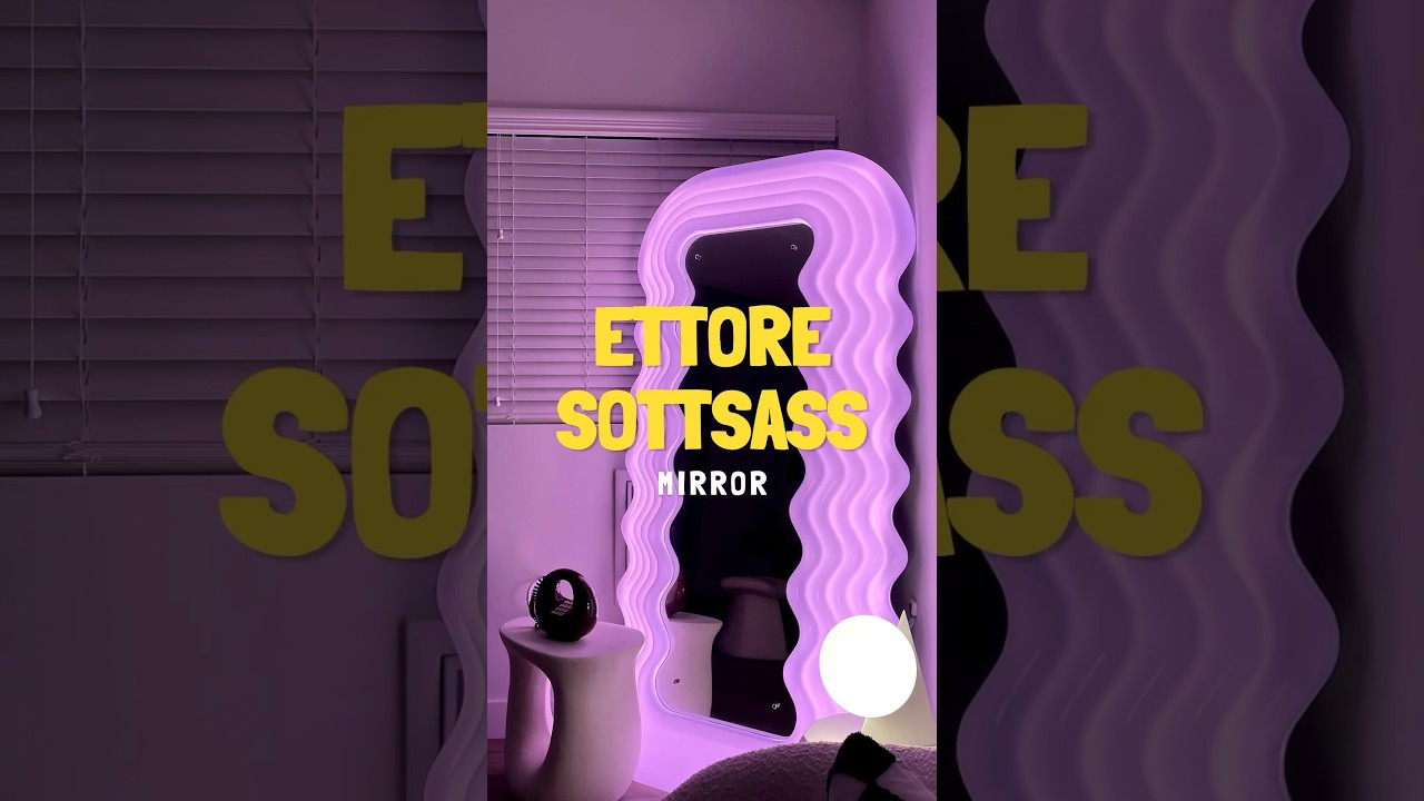 Ettore Sottsass Instagram FAMOUS mirror #interiordesign #homedecor #hometour