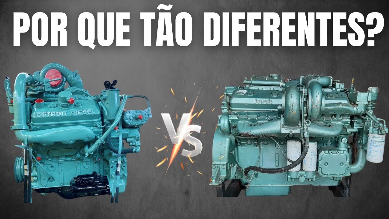 Por que os motores Detroit Diesel 6V92 e 12V71 são tão diferentes?