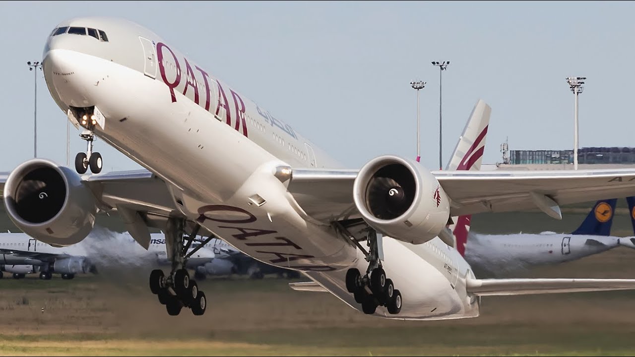 Невозможная посадка!! Боинг 777 Qatar Air в аэропорту Лиссабона