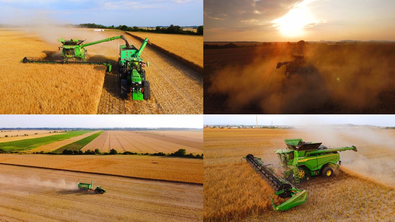 🌾Žatva 2023 - 2x  NEW JOHN DEERE X9 1000 l 8RX 410 l Donau Farm Kalná nad Hronom l