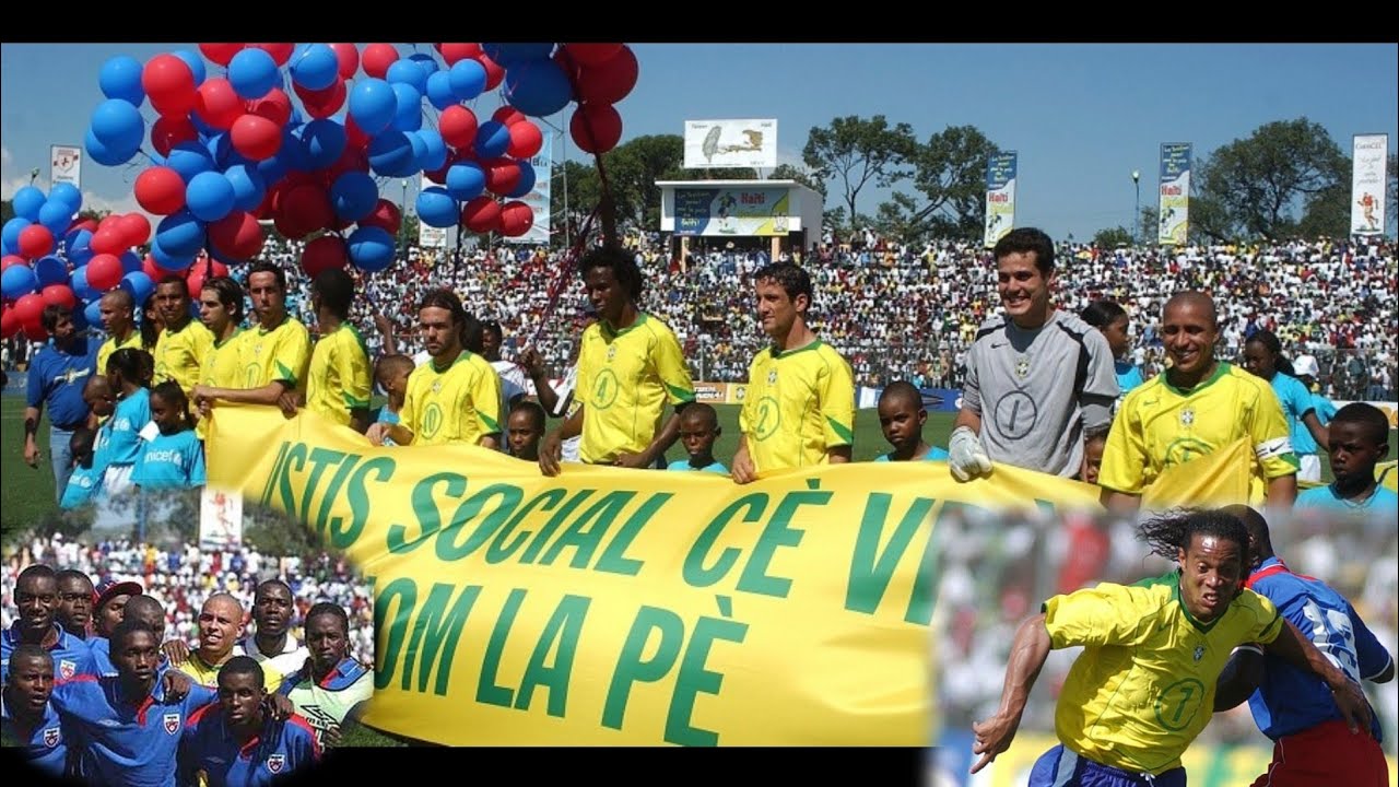 Haïti vs Brazil en (2004) youn nan pi bèl match ki jwe nan stade Sylvio Cator