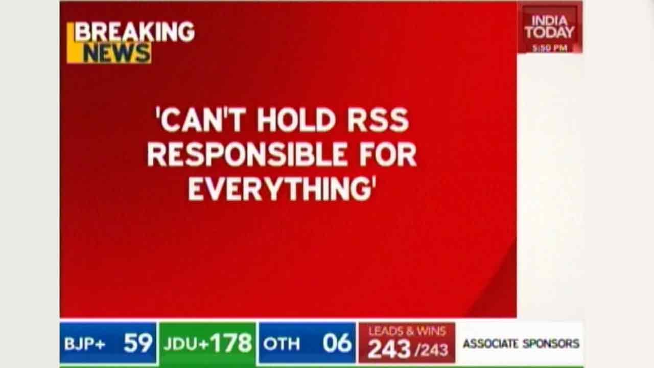 Bihar Elections 2015: RSS Denies Responsibility For NDA Defeat