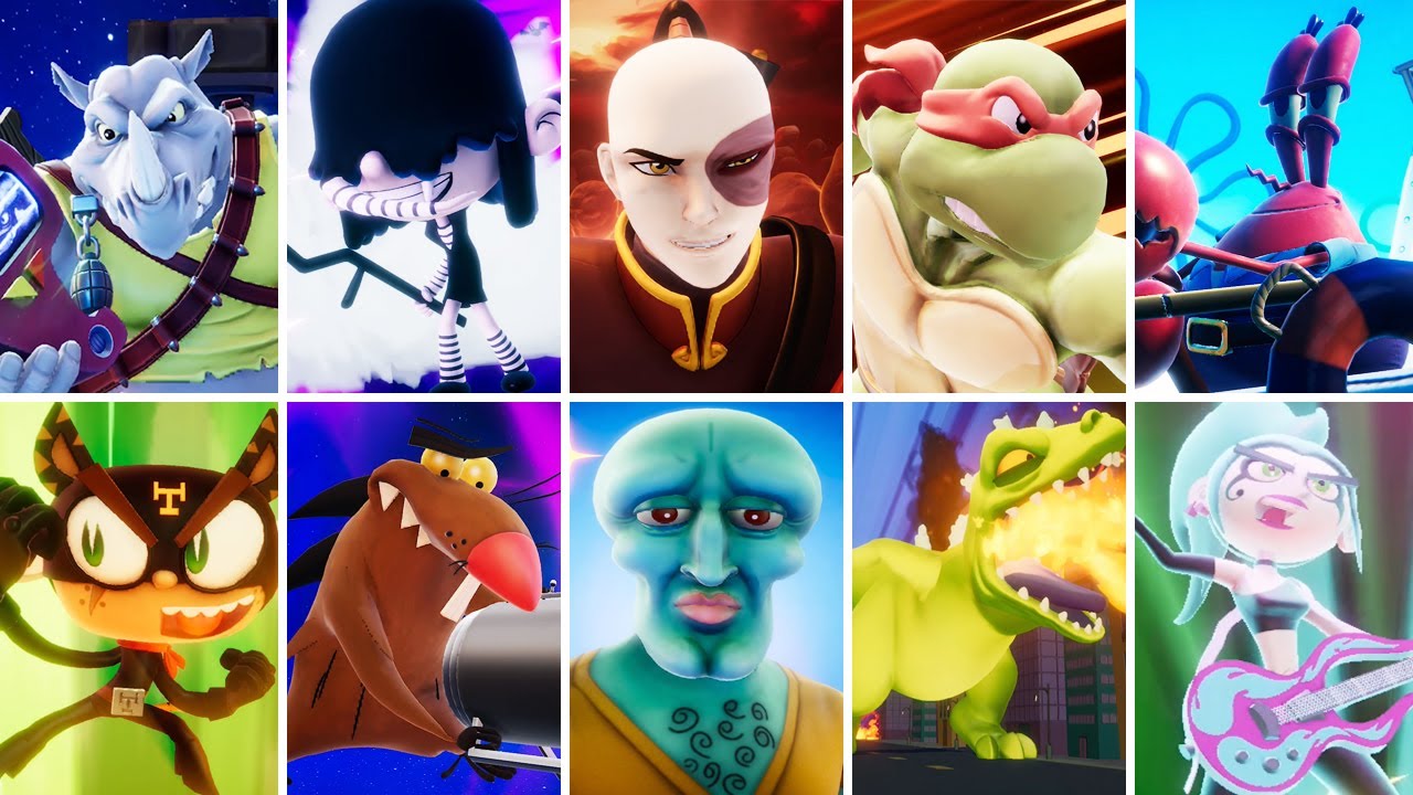 Nickelodeon All-Star Brawl 2 - All Final Smashes (All DLC)