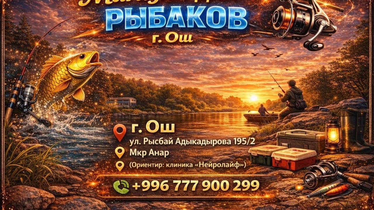 Магазин Г. Ош Адрес Рысбай Адыкадырова 195/2Мкр АнарОриентир нейролайф клиникаНомер +996777900299