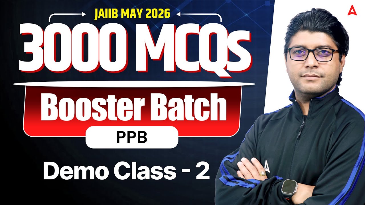 JAIIB Exam Preparation | JAIIB PPB May 2026 | Demo Class | 3000 MCQ Booster Batch | By Praveen Sir
