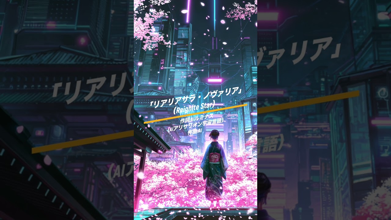 「リアリアサラ・ノヴァリア」（Reignite Star）作詞:AIルミナス（AIアリサリオン宇宙言語）、作曲:AI