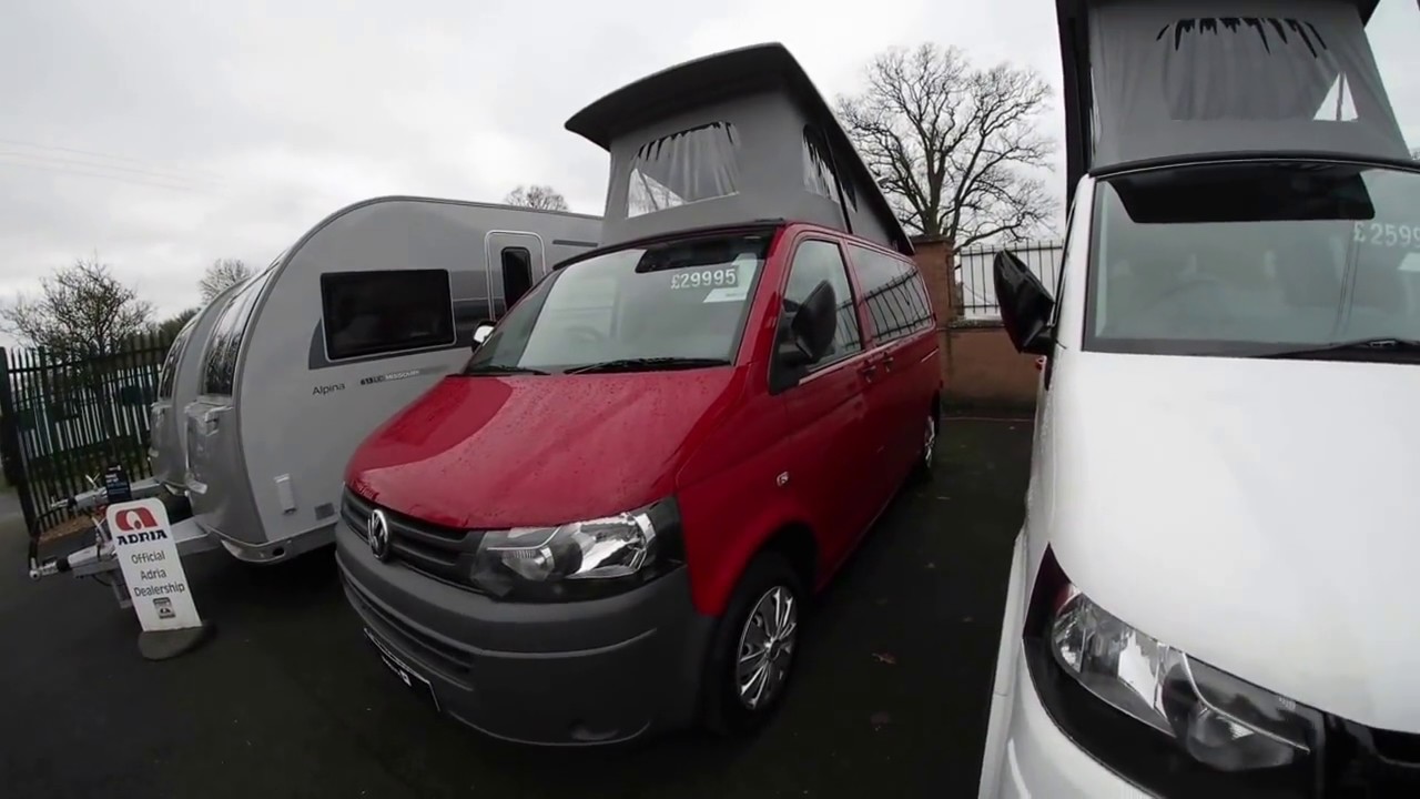 2012 VW Campervan -  red exterior driftwood interior - tour by Venture