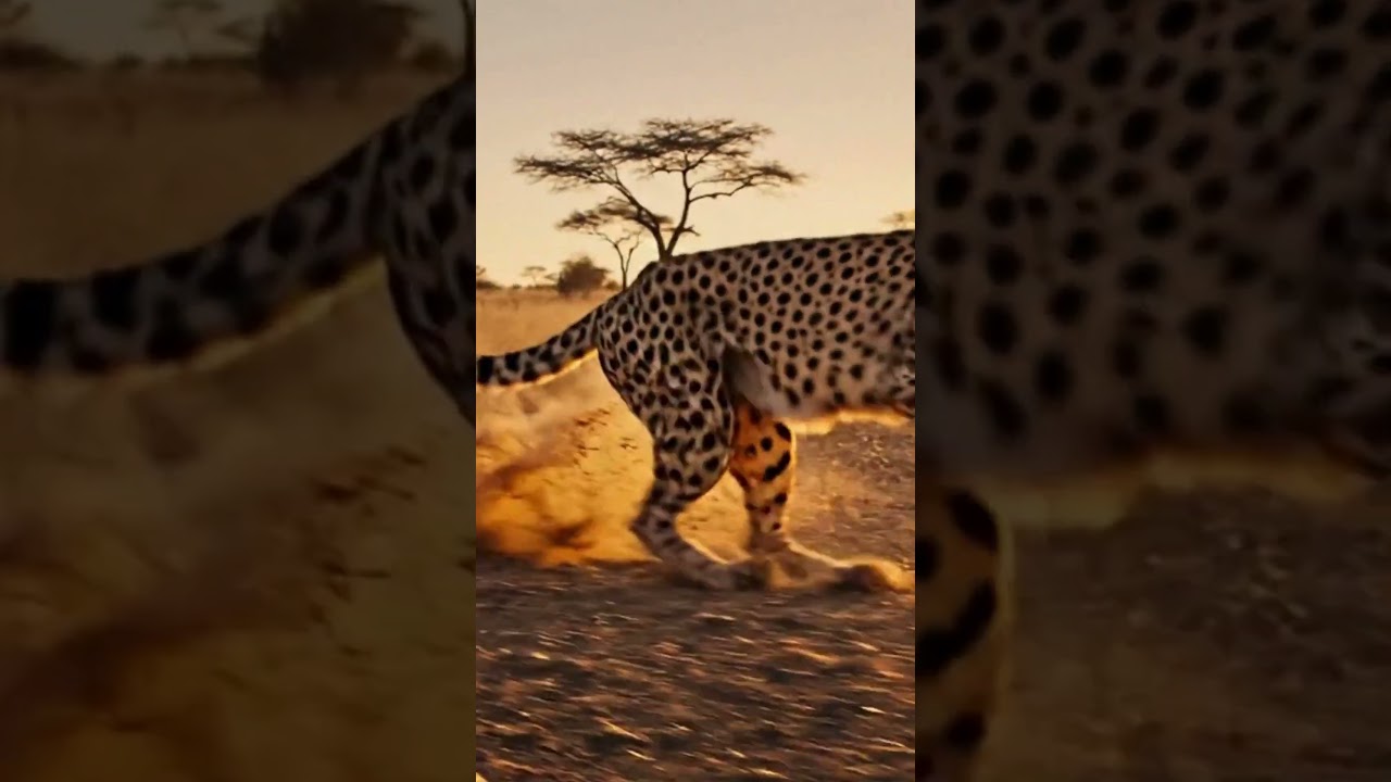 Fastest Cheetah Running Free | Powerful AI Wildlife Video