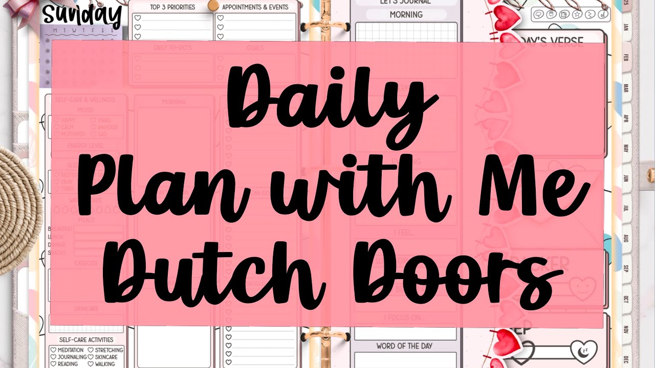Daily Plan with Me | Dutch Doors | Chelly Planner | Cozy Bear Stickers | Noteful