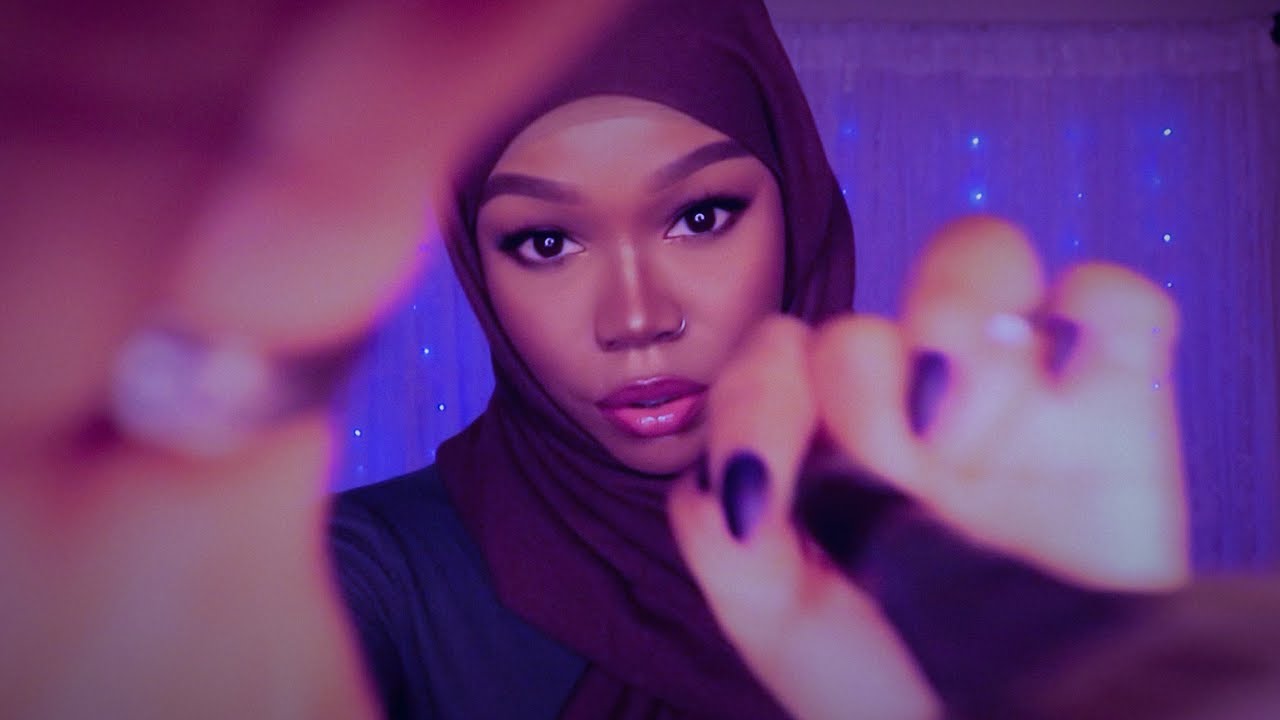 ASMR | Fast And Aggressive Camera Brushing ✨💜 dark light 💜✨