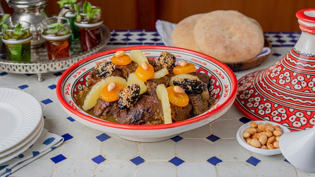 [ENG] Sweet & Savory: Moroccan Beef Tagine with Caramelized Dried Fruits | Flavors of Morocco