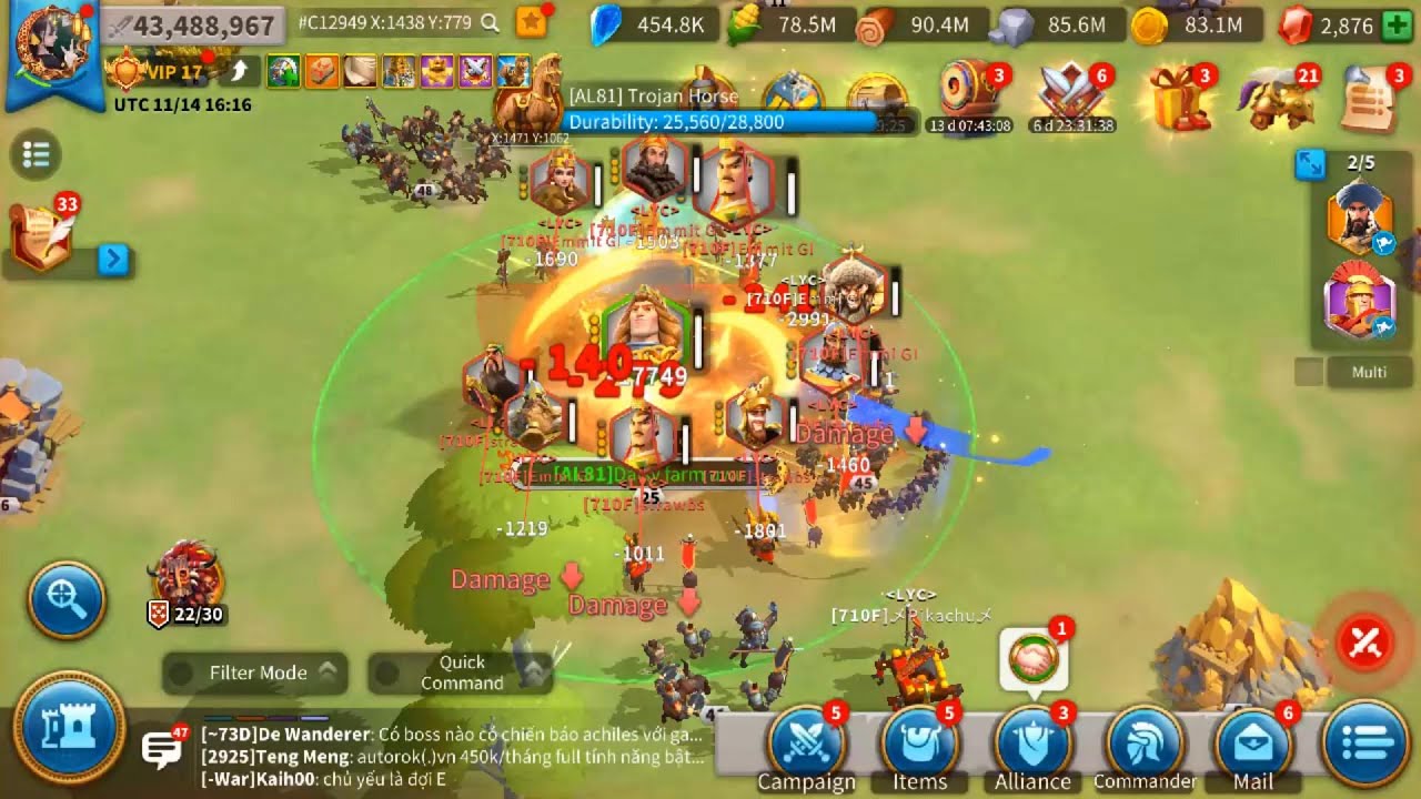 Unbelievable! Matthias/Hector Tanking Swarm Rally for 1 Hour | Rise of Kingdoms