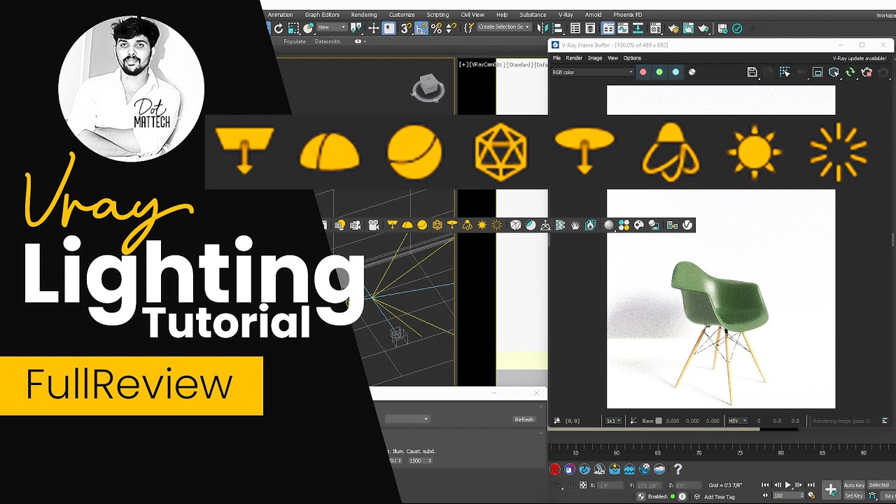 Full review of Vray lighting tutorial and 3ds max tutorial for beginners in Tamil 