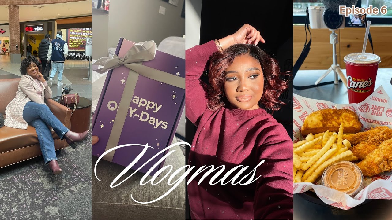 Vlogmas Ep 6: Missing Moon? Makeup Routin & Selfie Tricks, Raising Canes Grand Opening,  PR Unboxing