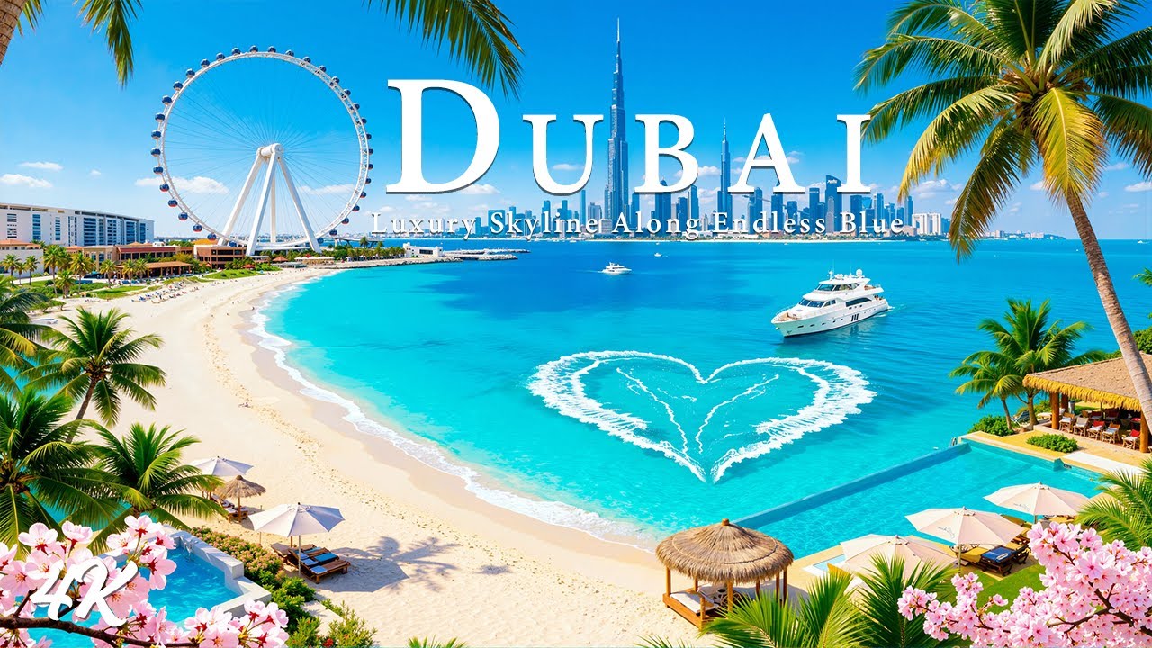 [4K] Dubai – Futuristic Skyline & Luxury Coastlines | Chill Deep House City Vibes