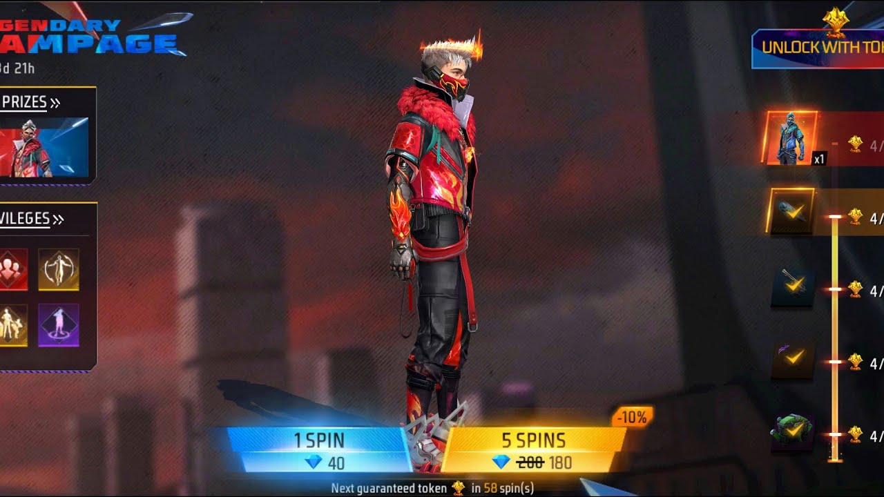 Free fire rampage evo bundle events 🔥total kitna dimound lagra hai 🥹
