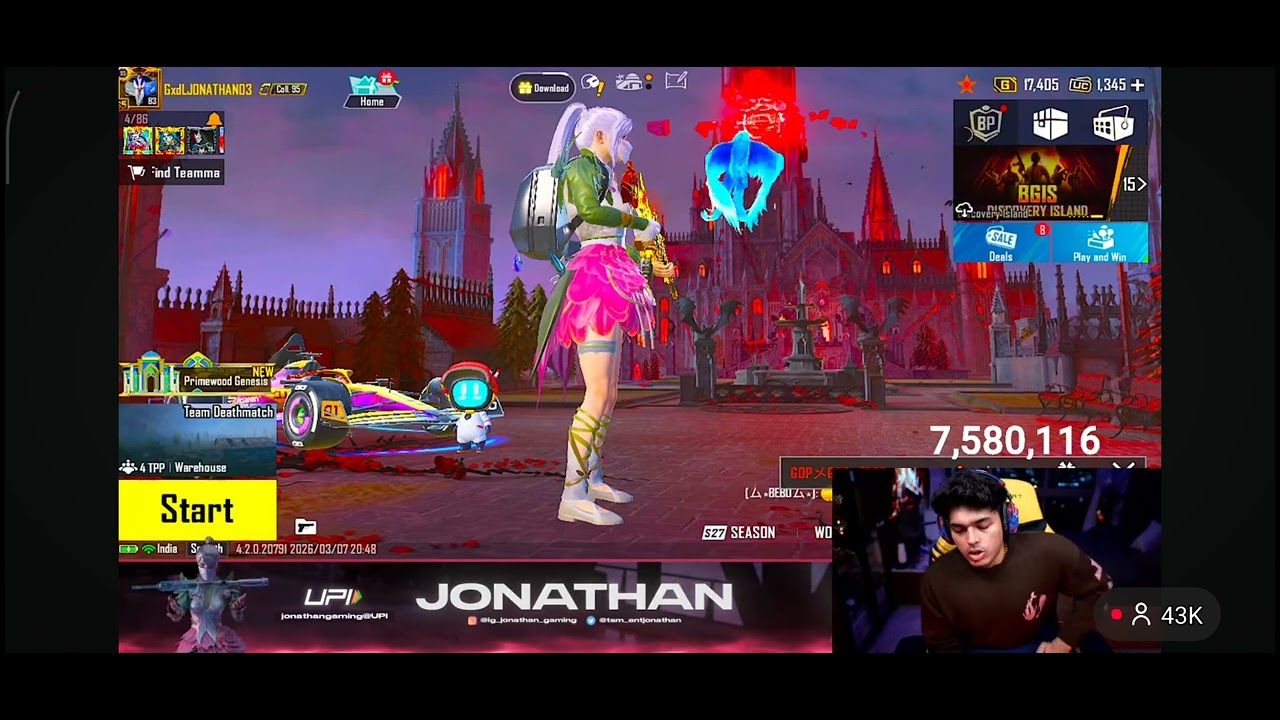 Jonathan geming pavar @JONATHANGAMINGYT #pubgmobile #pubg 