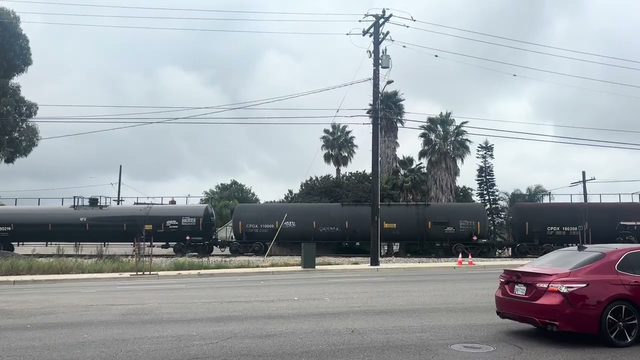 BNSF 194 leads the local to the Alcoa Yard and El Segundo Yard after passing Sepulveda Blvd 