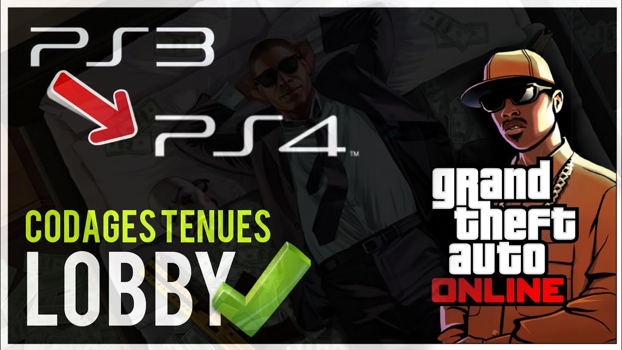 GTA 5 | Codages PS4 + Tool Outfit editor & Imperium | Lobby PS4|PS3 + Tenues
