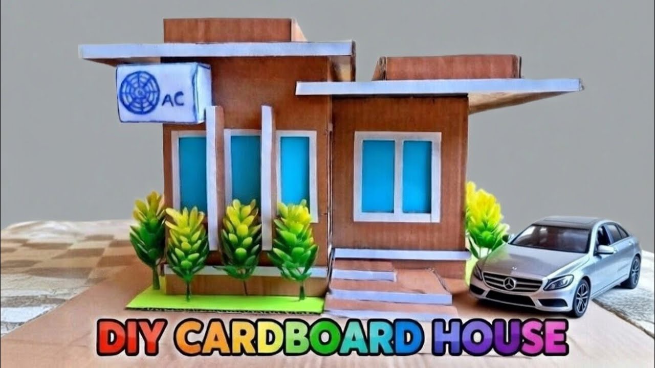 How to Build a Mini Cardboard House Step by Step | Satisfying DIY Build