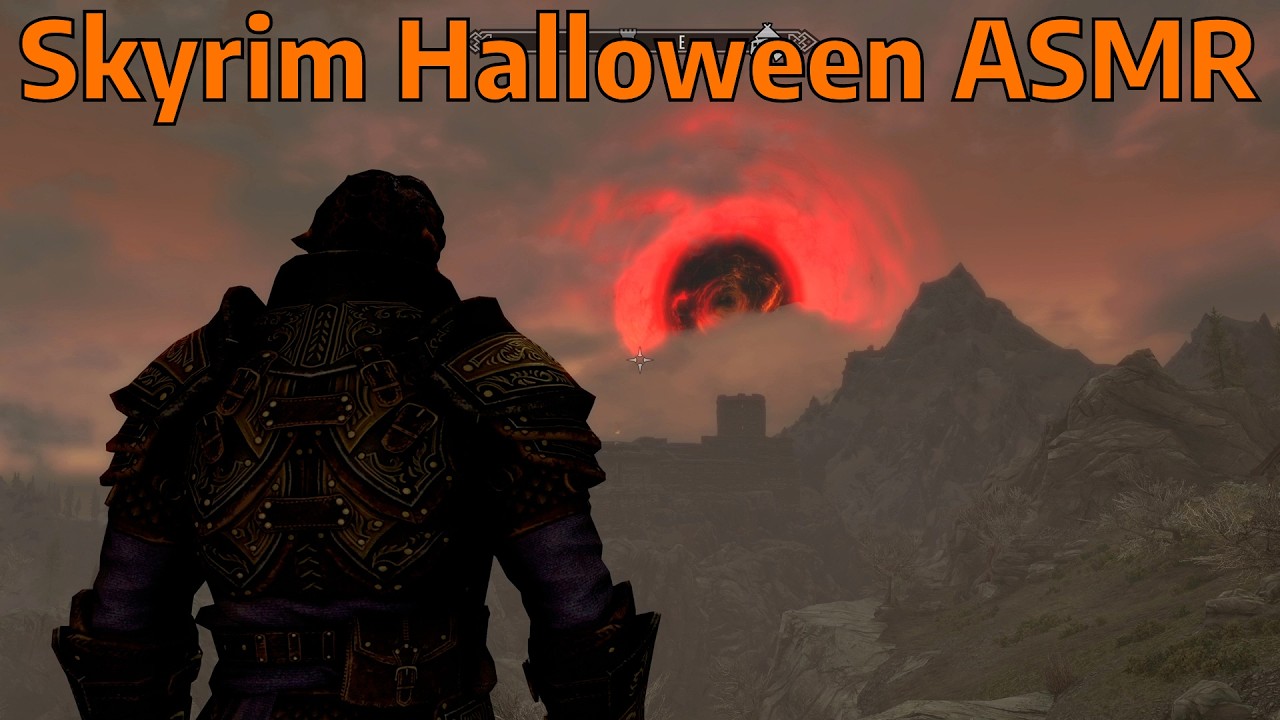 Skyrim ASMR | A Halloween Walk & Lore Reading
