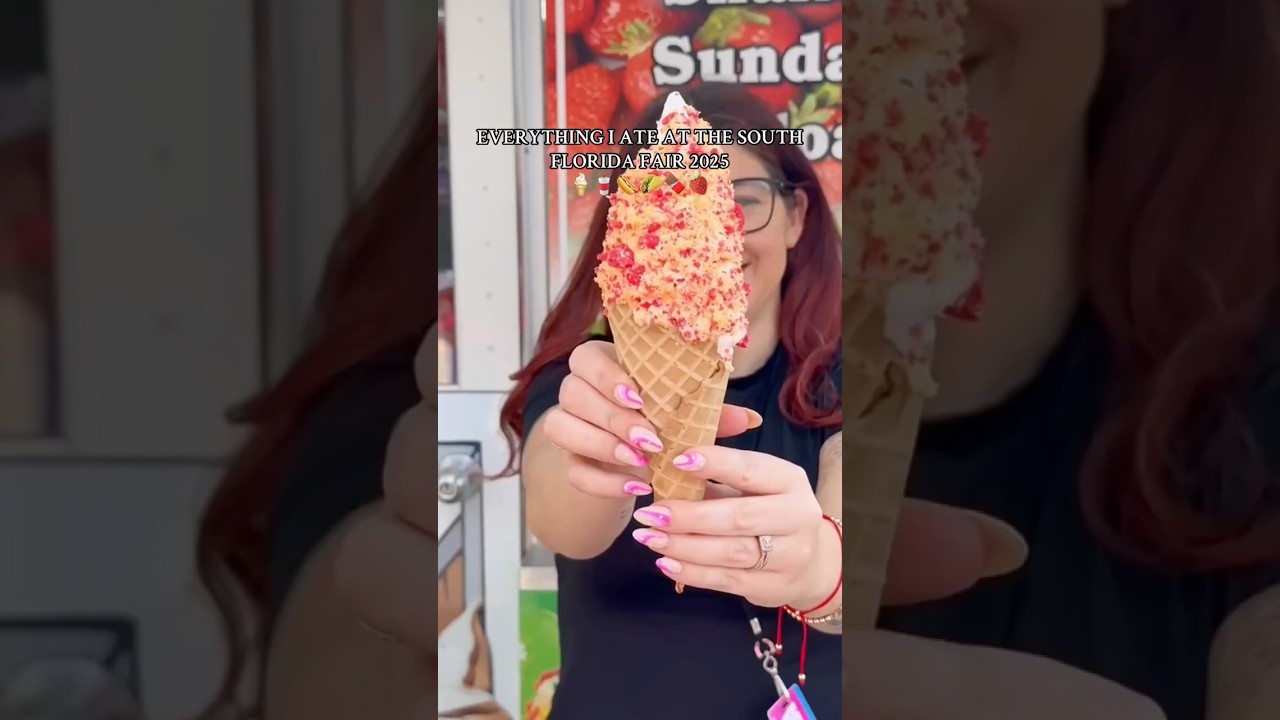 South Florida Fair Food 2025! 🌭🥤🍦🍫 #southfloridafair #fairfood #carnival #southflorida
