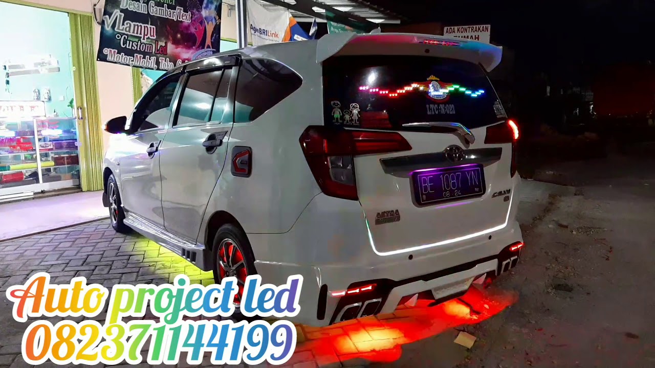Variasi Lampu mobil Calya auto project Dedi lighting
