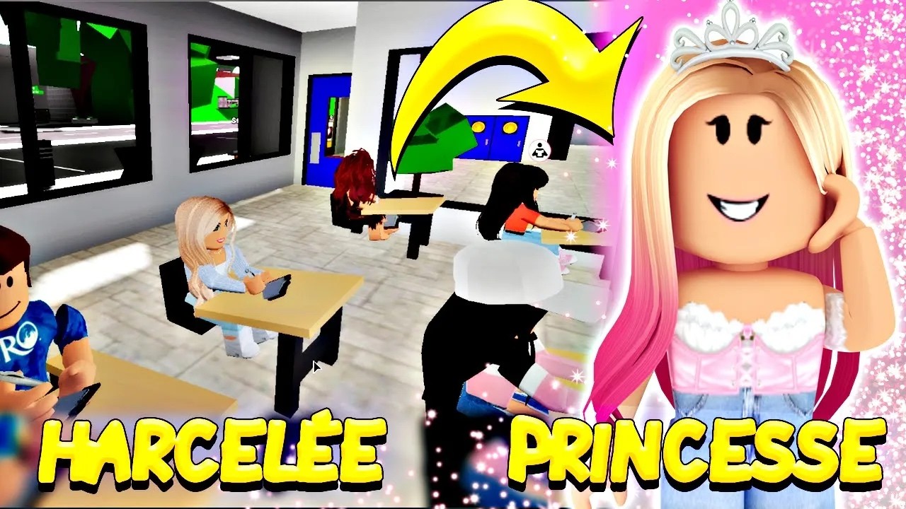 DE FILLE HARCELÉE À UNE PRINCESSE SUR BROOKHAVEN   ROBLOX BROOKHAVEN RP BULLIED TO PRINCESSE MOVIE