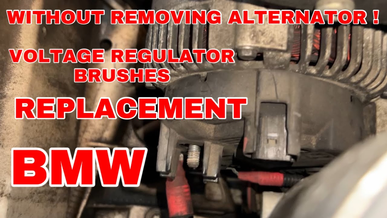 BMW e61 e61 e90 x5 Alternator Brushes Repair and replacement Without removing it