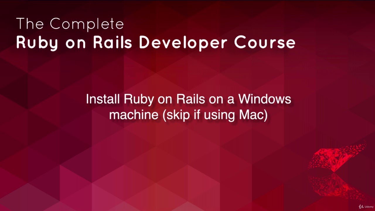 6 Windows Setup Local Development ENV | Ruby on Rails Full Course |  #ruby #rails #coding #web