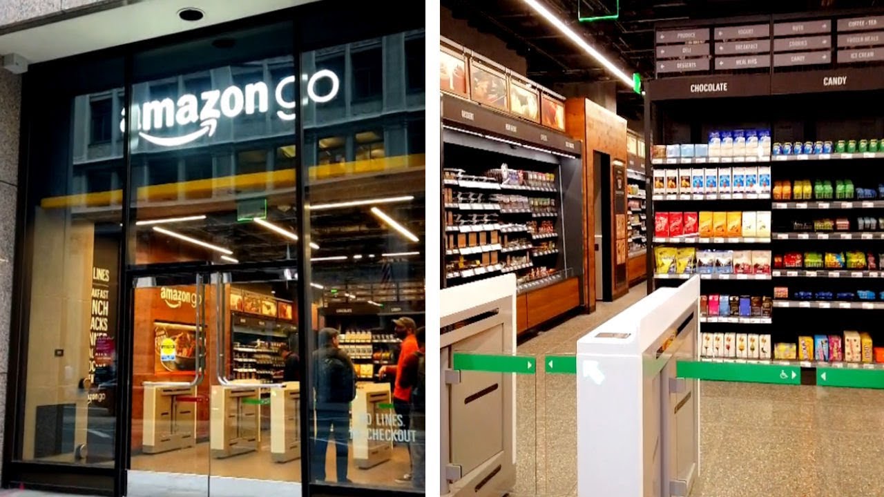 AMAZON GO Shopping [No Cashiers] in San Francisco
