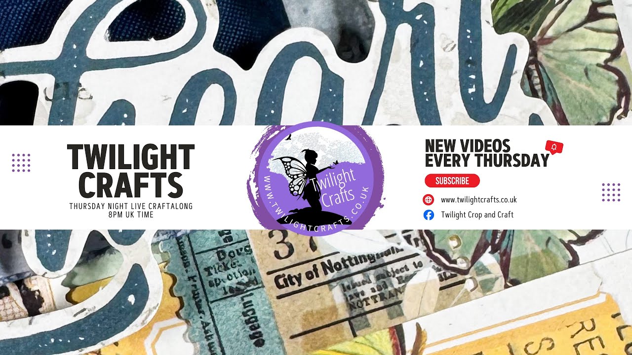 TWILIGHT CRAFTS || Live craft and chat making a scrapbook layout