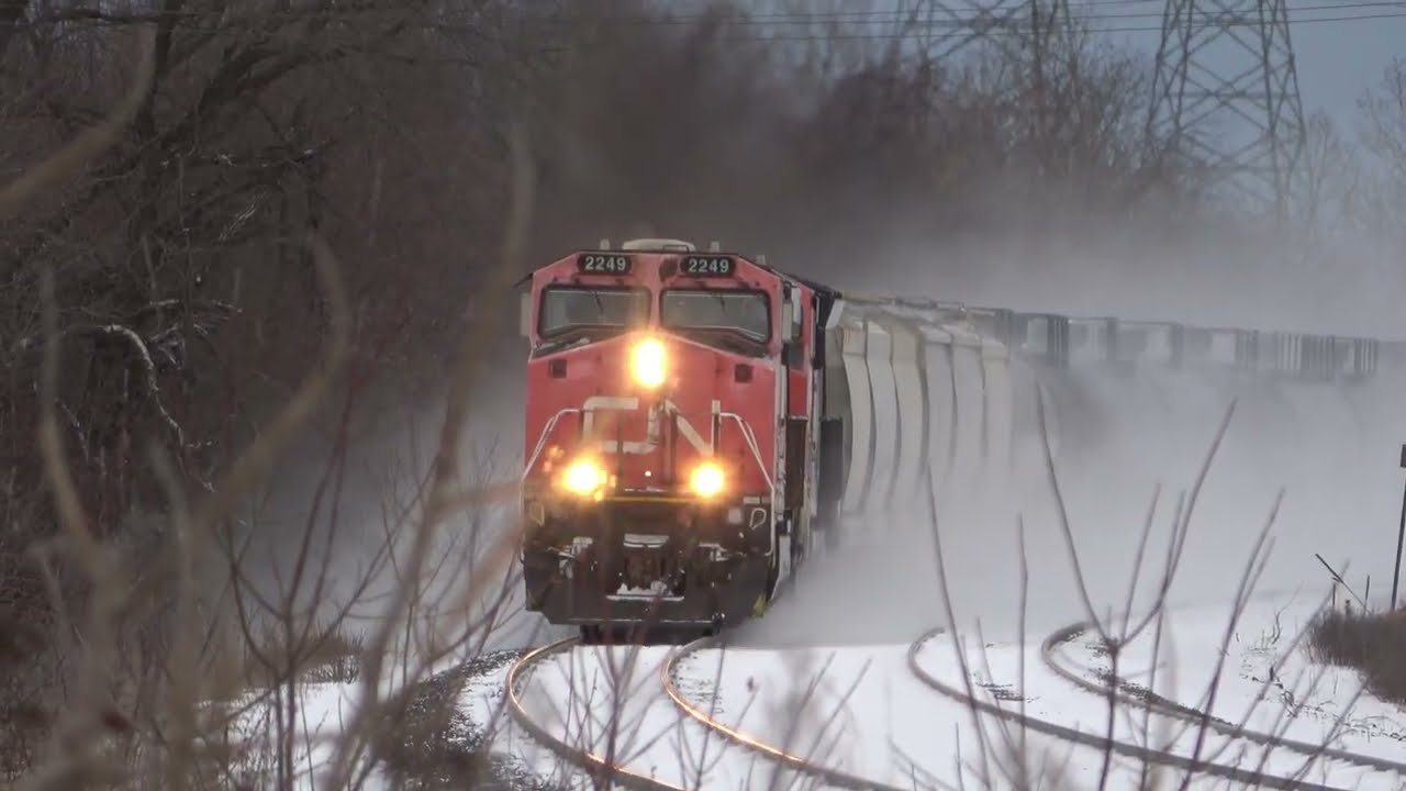 CN 2249 West passes East Shore Crossing