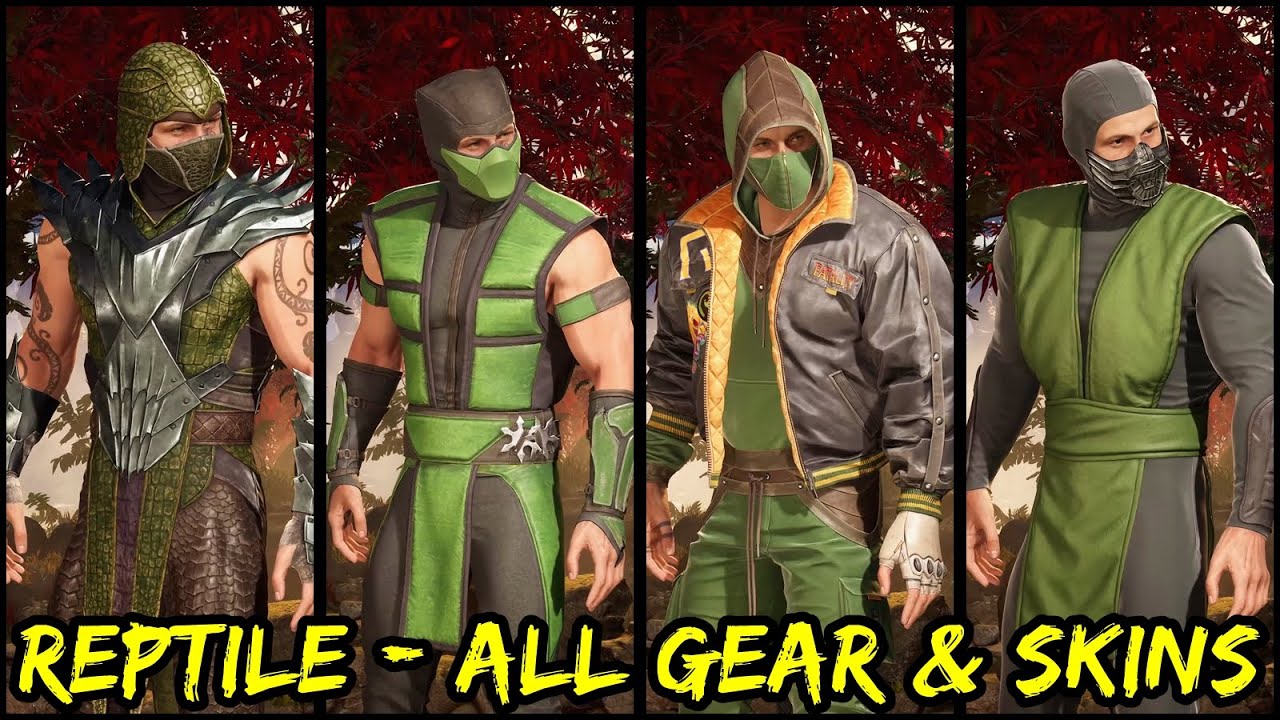 Reptile Showcase - All Gear & Skins (Definitive Edition) - Mortal Kombat 1
