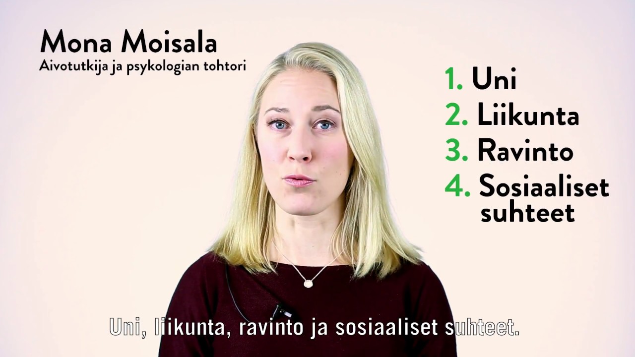 Aivotutkija Mona Moisala Aivojen Hyvinvointi Osa 1
