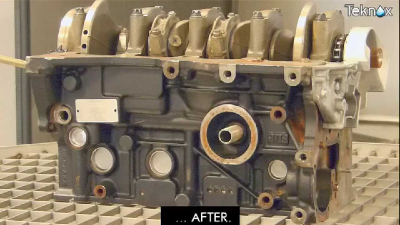ROBUR 1200 HT: washing test on dirty used engine