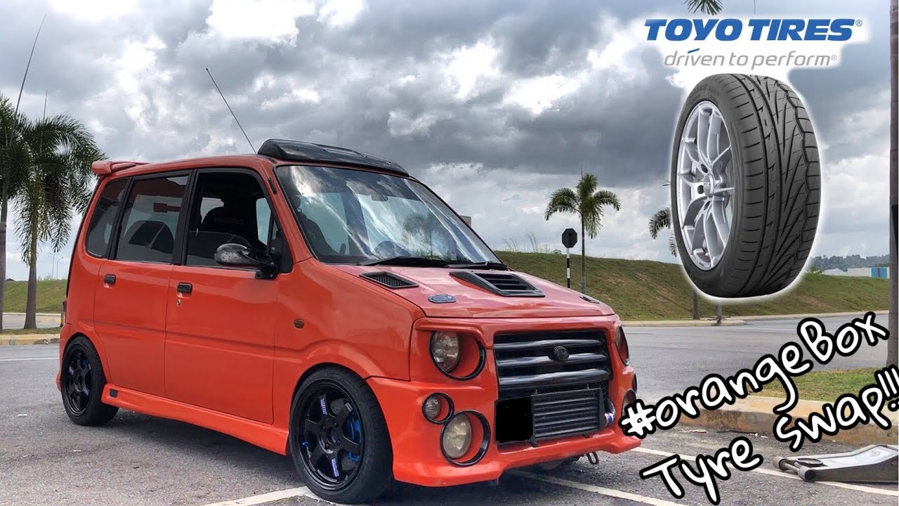 Perodua Kenari tyre Swap To 165/50/15 Toyo TR1