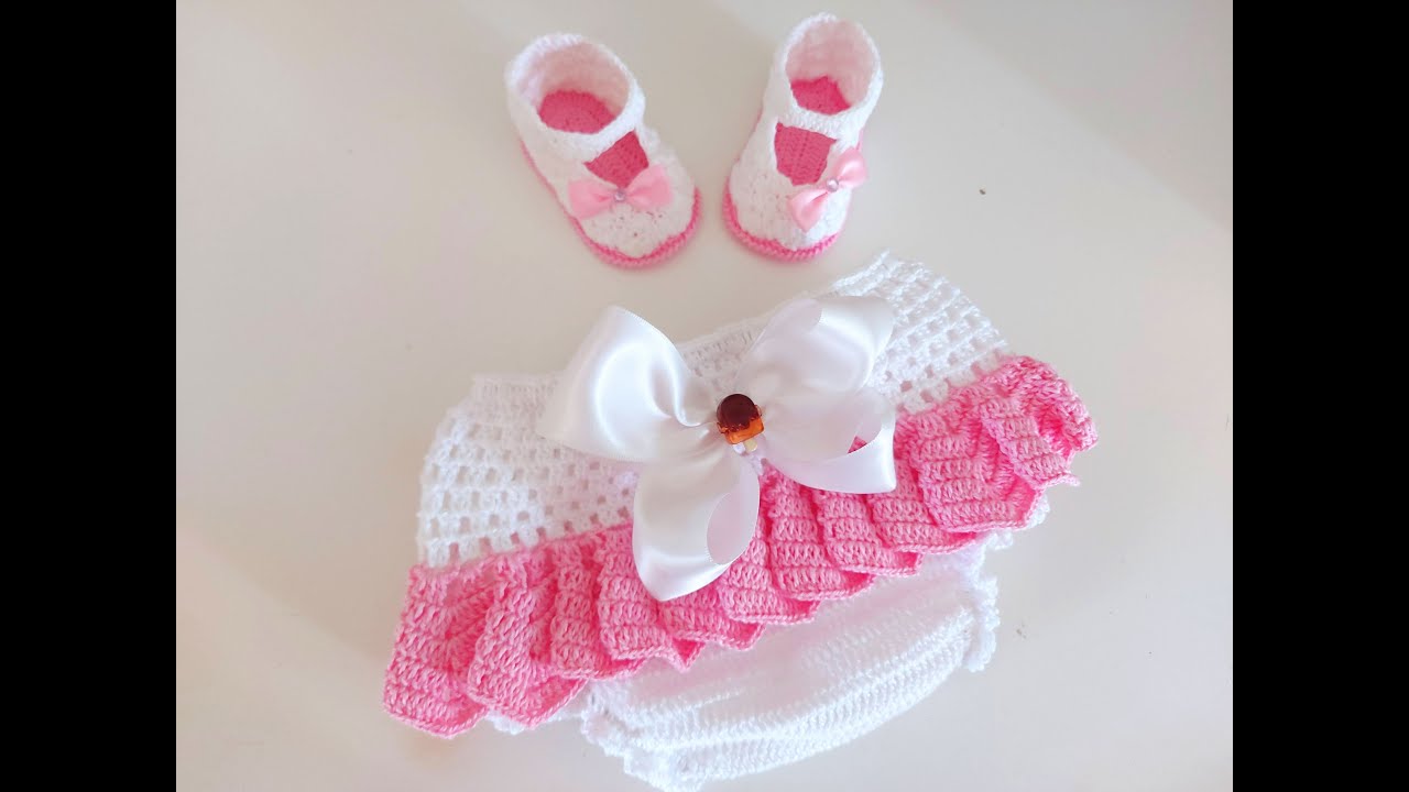 BRAGUITAS CUBREPAÑAL A CROCHET  O GANCHILLO - PASO A PASO - 0 A 3 MESES - TEJIDO FACIL