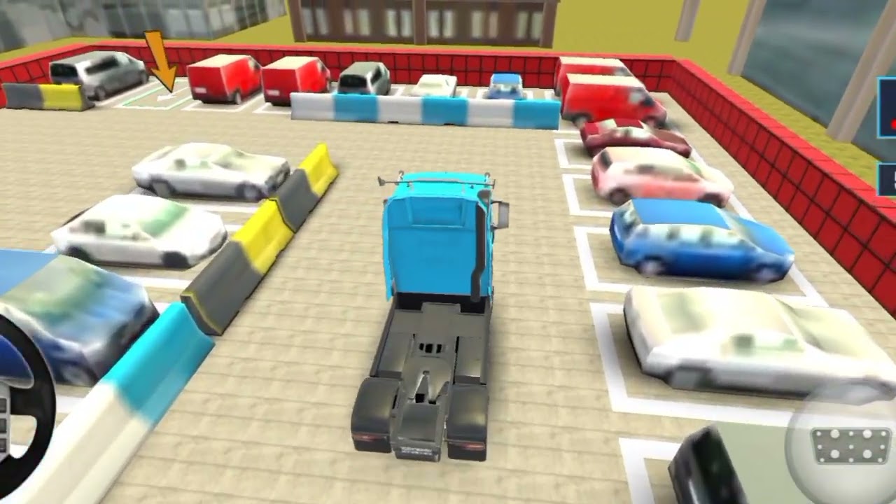The truck toll station is to park where the arrow is visible. #truck #gamingvideos