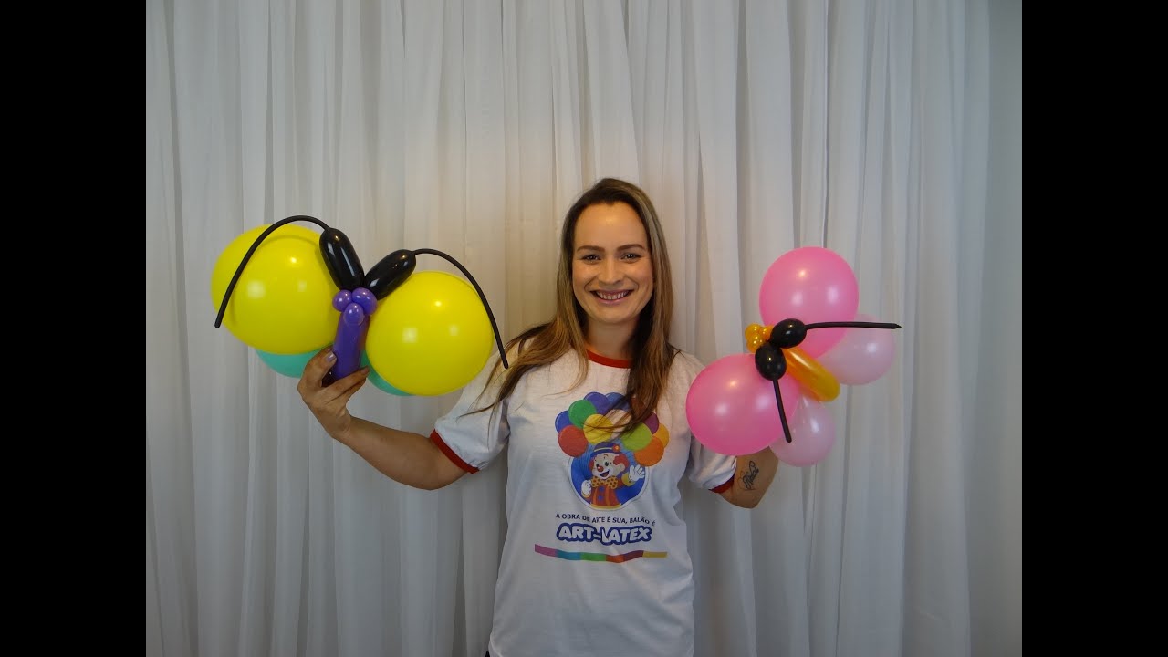Decoração com Balões - Como Fazer Uma Borboleta de balão