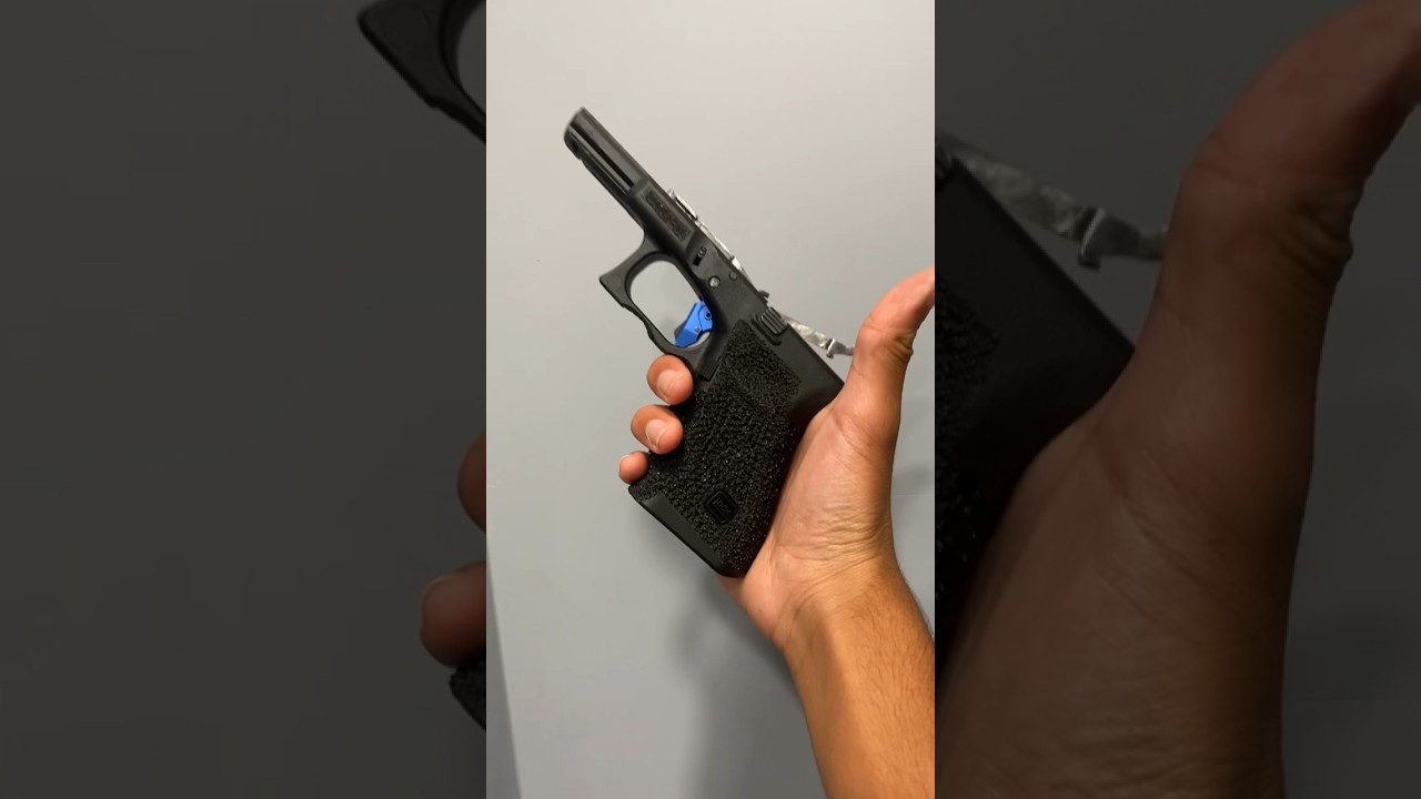 Custom Glock 19 gen 3 frame #airsoft #customglock #stippling #viral #subscribe
