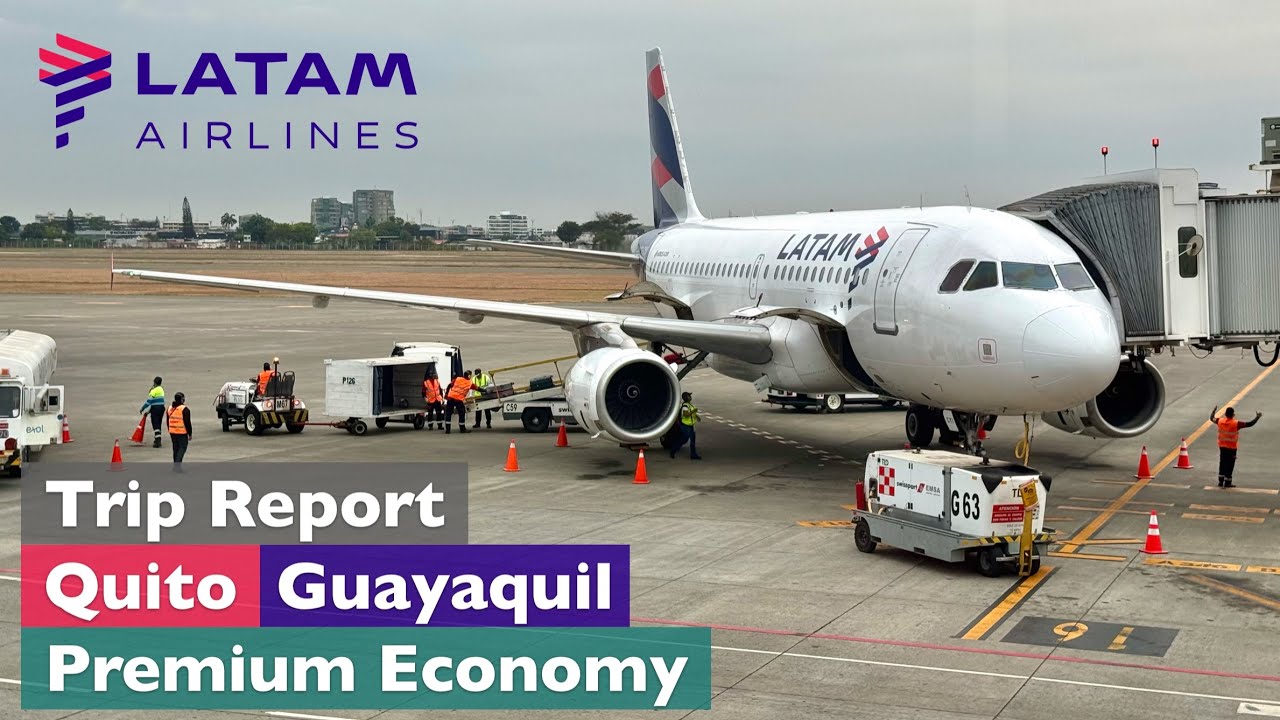 Vuelo de Quito (UIO) a Guayaquil (GYE) • LATAM Airlines • Premium Economy • Trip Report 4K