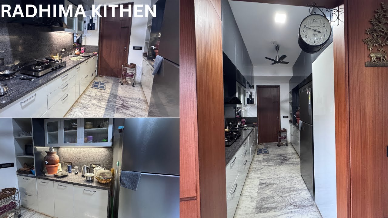 My chennai Own House Oda Ground Flour Kitchen Tour With Utility Area @radhimakitchen1664