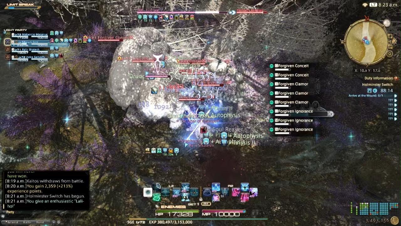 Sage gameplay LV71 dungeon - FINAL FANTASY XIV