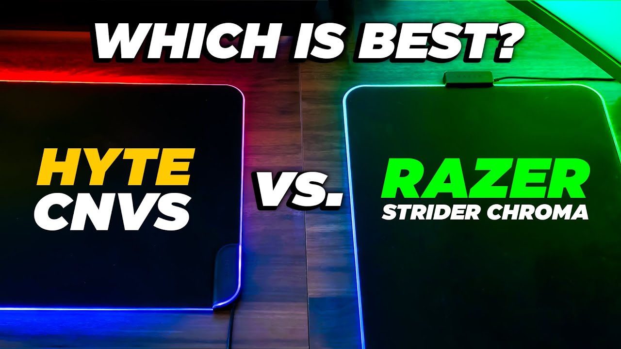 Полное сравнение ковриков для мыши RGB 🐍 Razer Strider Chroma 🆚 Hyte CNVS