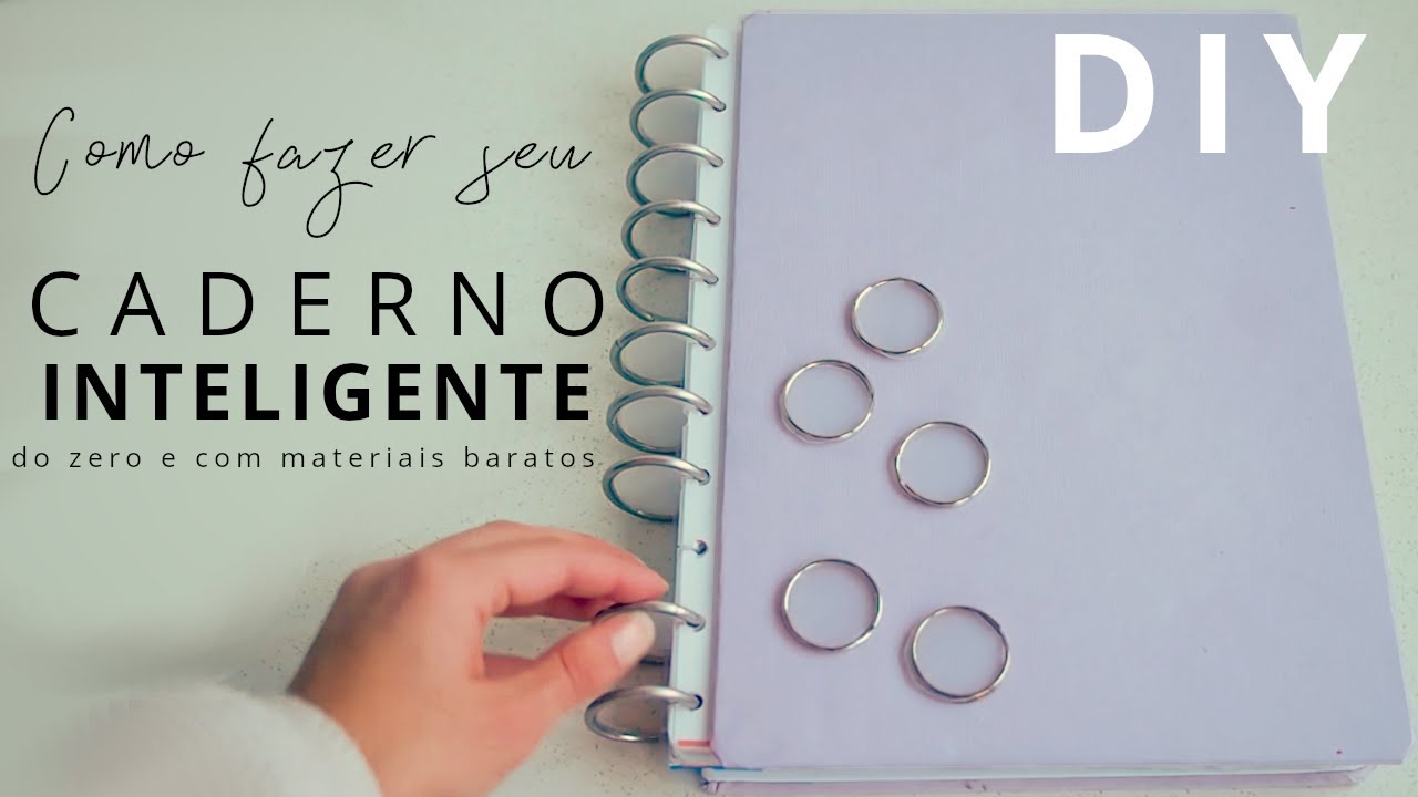 Como fazer seu próprio caderno inteligente do ZERO l Materiais comuns e baratos